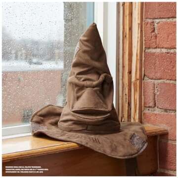 Wizarding World Harry Potter, Talking Sorting Hat with 15 Phrases for Pretend Play, Christmas Gifts for Kids