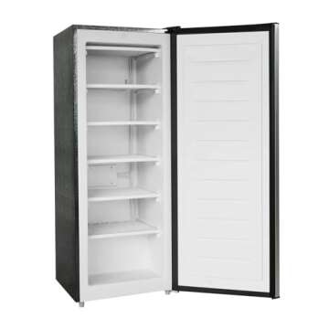 FDA 6.5 Cu. ft. Upright Freezer - Platinum Finish