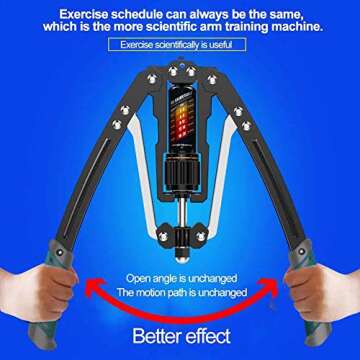 EAST MOUNT Twister Arm Exerciser - Adjustable 22-440lbs Hydraulic Power, Home Chest Expander, Shoulder Muscle Training Fitness Equipment, Arm Enhanced Exercise Strengthener.