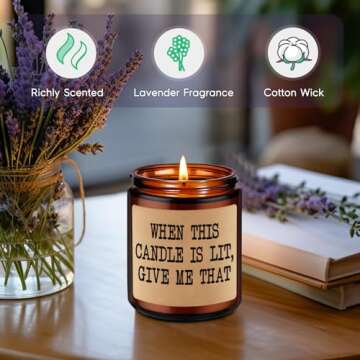 GSPY Scented Candles, Valentines Day Gifts for Him, Cute Boyfriend Gifts, Bachelorette Gifts for Bride - Funny Anniversary Birthday Vday Gifts for Her, Husband, Fiance, Guy, Couple, Men