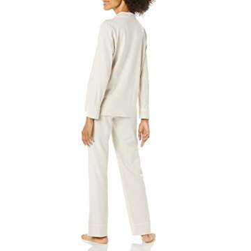 Amazon Essentials Women's Cozy Cotton Modal Pajama Set, Beige - X-Small