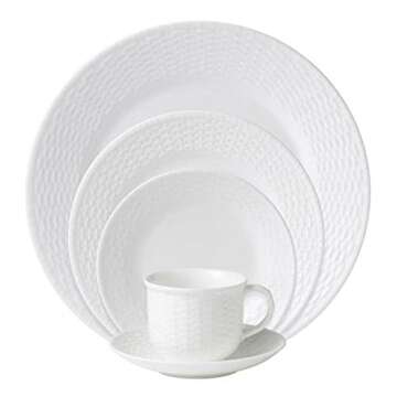 Wedgwood Nantucket Basket 5-Piece Place Setting, White