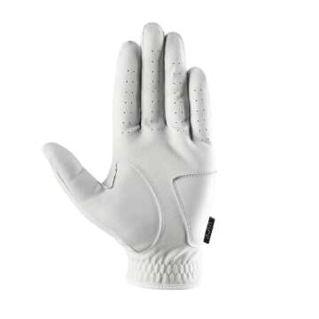 VICE Golf Duro White | Golf Glove | Features: Highly Durable Synthetic Suede, Great fit and Feel