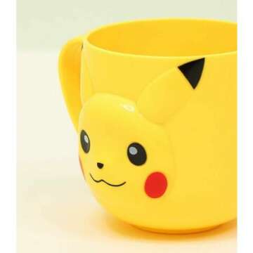 Pikachu 3D Mug, Plastic Cup with Handle, 280ml