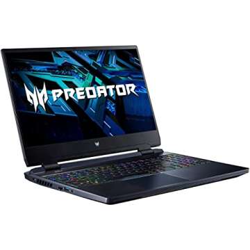 Acer 2023 Predator Helios 300 Gaming Laptop, 15.6'' 2K QHD 240Hz Display, Intel Core i7-12700H 14-Core, GeForce RTX 3070 Ti, 32GB DDR5, 2TB PCIe SSD, Thunderbolt 4, RJ-45, GM Accessories,Black