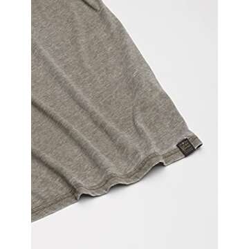 Lucky Brand Men's Burnout Notch Neck Tee - Dark Olive