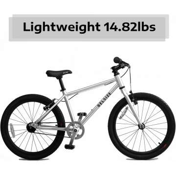 A11N Belsize 20-Inch Kids Lightweight Bike for Ages 7-10