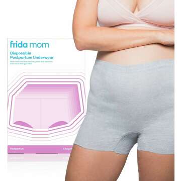 Frida Mom Postpartum Disposable Underwear - Cotton & Microfiber Comfort