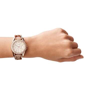 Fossil Women's Riley Quartz Watch - Rose Gold/Sand