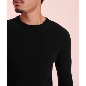 NAADAM The Original Cashmere Crewneck Sweater,Black,XS