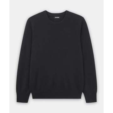 NAADAM The Original Cashmere Crewneck Sweater,Black,XS