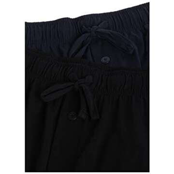 Fruit of the Loom Men's Sleep Pant 2-Pack in Black/Navy