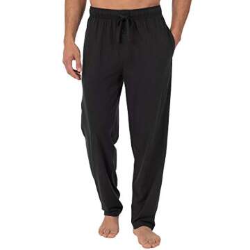 Fruit of the Loom Men's Sleep Pant 2-Pack in Black/Navy