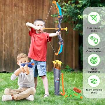 Fun LED Bow & Arrow Set for Kids - Perfect Gift