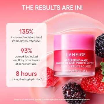 LANEIGE Berry Lip Sleeping Mask for Hydration & Care