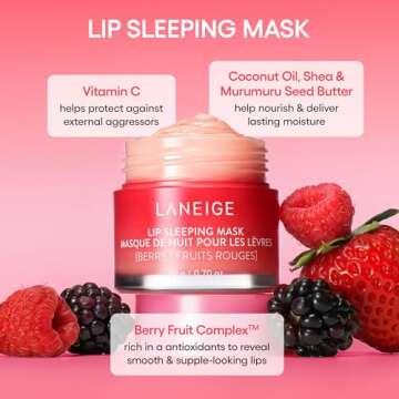 LANEIGE Berry Lip Sleeping Mask for Hydration & Care