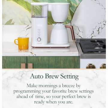 Café Specialty Drip Coffee Maker | 10-Cup Insulated Thermal Carafe | WiFi Enabled Voice-to-Brew Technology | Smart Home Kitchen Essentials | SCA Certified, Barista-Quality Brew | Matte White