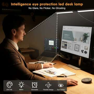 LED Desk Lamp - Perfect for Study & Home Office