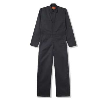 Red Kap Black Twill Coverall for Men - Size 34