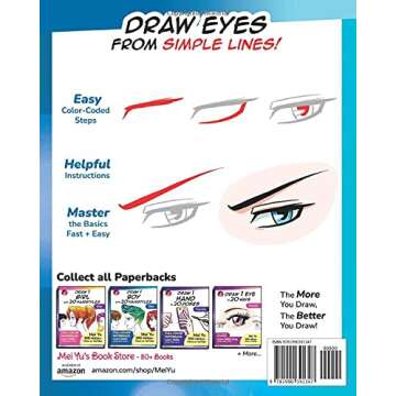 Draw 1 Eye in 20 Ways - Male: Learn How to Draw Anime Manga Eyes Step by Step Book (Draw 1 in 20)