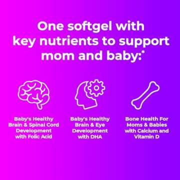 ONE A DAY Women's Prenatal 1 Multivitamin including Vitamin A, Vitamin C, Vitamin D, B6, B12, Iron, Omega-3 DHA & more - Supplement for Before, During, & Post Pregnancy, Red, 30 Count (Pack of 1) (Packaging May Vary)