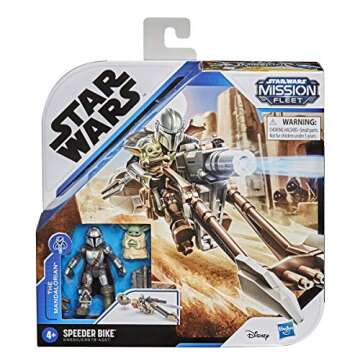 STAR WARS Mission Fleet Expedition Class The Mandalorian The Child Battle for The Bounty 2.5-Inch-Scale Figures and Vehicle, Kids Ages 4 and Up