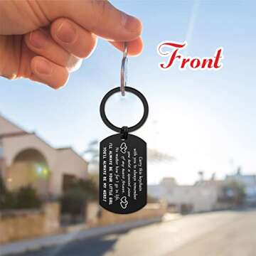 ENGZHI Drive Safe Dad Keychain Gift from Daughter - I Love You