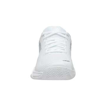 K-Swiss Women's Hypercourt Express 2 Tennis Shoe, White/Black, 8.5 M