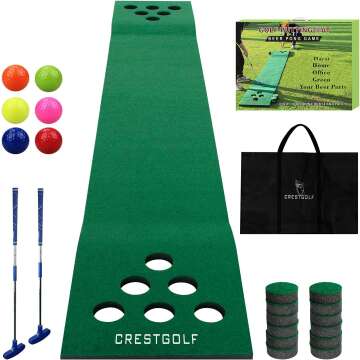 Golf Pong Mat Game Set