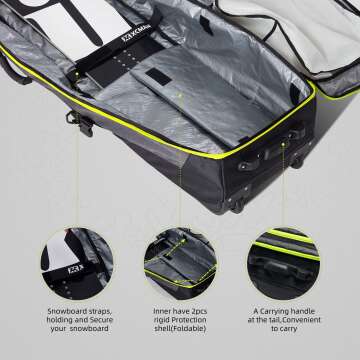 Roller Snowboard Bag with Wheels