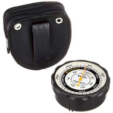 Vixen Analog Altimeter with Barometer: Black