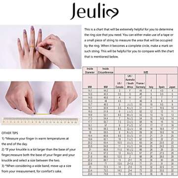 Jeulia 4 Carat Leaf Rings for Women - Stylish Elegance