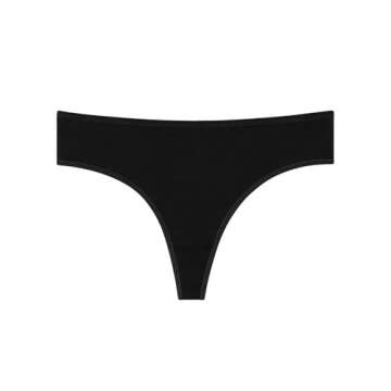 Nabtos Cotton Thongs Women's G string panties Sexy Intimate Lingerie underwear Pack 6 or 12