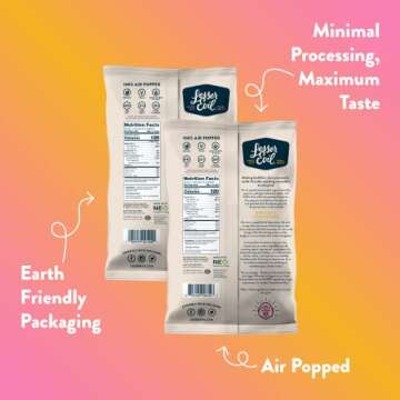 LesserEvil Organic Popcorn Favorites Pack, 2 Bags of Himalayan Pink Salt (4.6 oz each), 1 Bag of Himalayan Gold (4.6 oz)