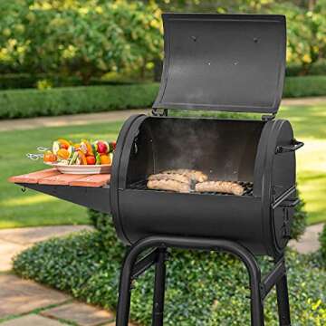 Char-Griller Patio Pro Grill & Smoker - Versatile Cooking