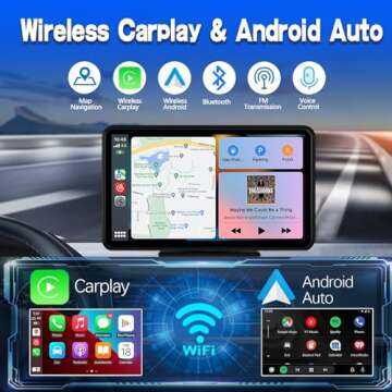 Advanced 7" Apple CarPlay Wireless Car Stereo with GPS & Backup Camera