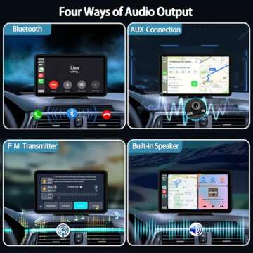 7" CarPlay Wireless Stereo with GPS & Bluetooth