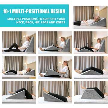 Foam Bed Wedge Pillow Set