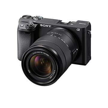 Sony Alpha a6400 Mirrorless Camera: Compact APS-C Interchangeable Lens Digital Camera with Real-Time Eye Auto Focus, 4K Video, Flip Screen & 18-135mm - E Mount Compatible Cameras ILCE-6400M/B