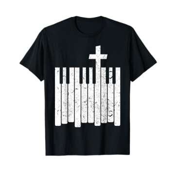 Christian Band T-Shirt Christian Piano T-Shirt, Rock Classic T-Shirt