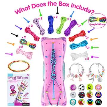 INNOCHEER Friendship Bracelets Making Kit, DIY Jewelry Making Set for 6-12 Years Old Teen Girls Art & Craft Lovers, Handmade Gifts for Christmas, Birthday, Rewarding, and Travel Activity