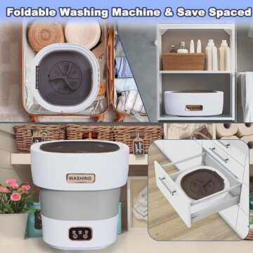 15L Mini Washing Machine - Compact Spin Dry Solution