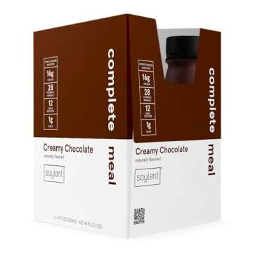 Soylent Creamy Chocolate Vegan Meal Replacement Shake - 4 Pack