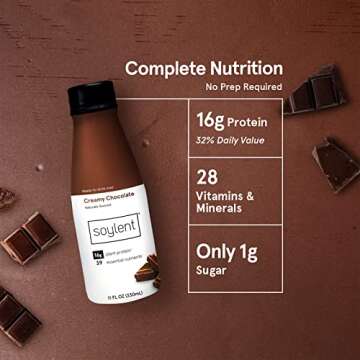 Soylent Creamy Chocolate Meal Shake 4 Pack 11oz