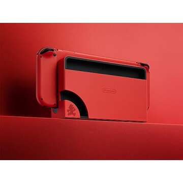 RWD Nintendo Switch OLED Model Mario Red Edition (Renewed)