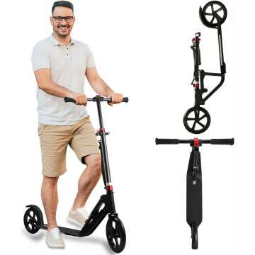 Smooth Ride Scooter for Kids & Adults Adjustable Height