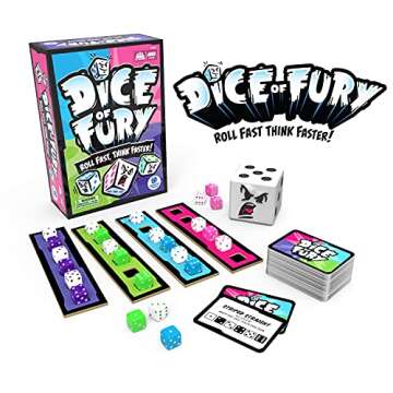 Educational Insights Dice of Fury Fast Paced Family Dice Game, Toy Gift for Boys & Girls, Teens & Adults, Ages 7-99