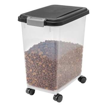 Airtight Dog Food Storage Container with Wheels