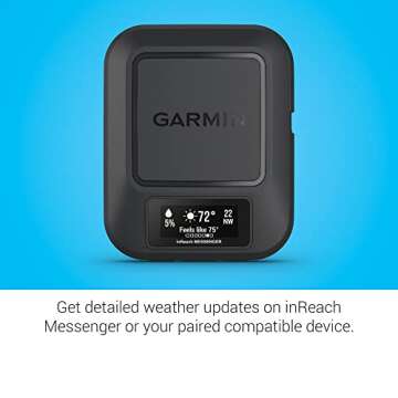 Garmin inReach® Messenger Handheld Satellite Communicator, Global Two-Way Messaging