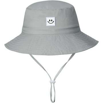 MaxNova Baby Sun Hat Smile Face UPF 50+ for Toddlers